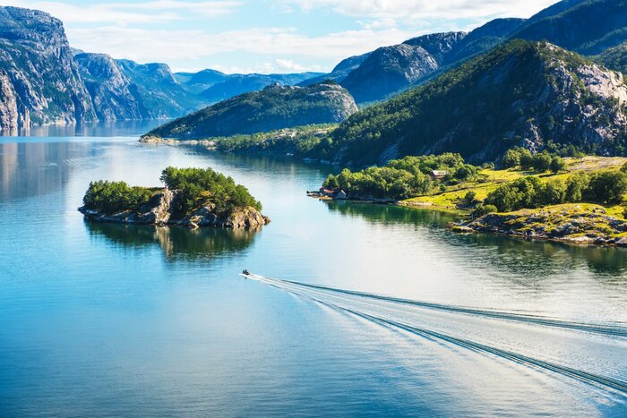 Lysefjord is one of Norway's fjords that make up the Fjord Region