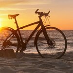 Cycling on the coast in Costa Rica