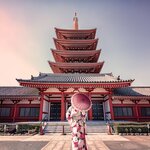 See the ancient Asakusa Shrine in Tokyo