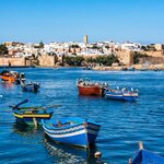  View of the harbour of Rabat, Morocco