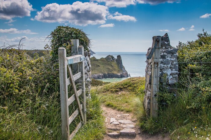 The Great Tor is one of the many beauty spots along the Welsh Gower Peninsula