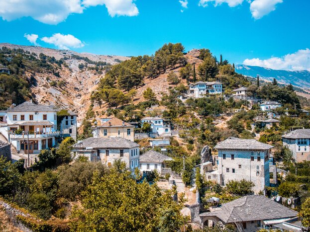 Ottoman architecture in the hills of Gjirokastër (photo courtesy of  Abenteuer Albanien)