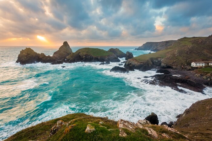 Kynance Cove has featured in many film and TV series, including in "Poldark"