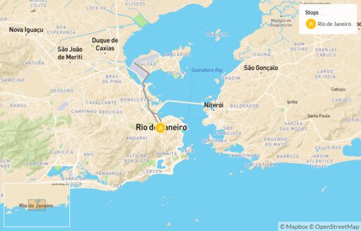 Map Relaxed Family Vacation in Rio de Janeiro - 7 Days