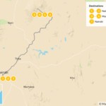Map of Mount Kenya Multi-Day Trek - 7 Days