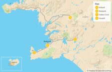 Map thumbnail of Luxury Winter Adventures & Hot Springs in Iceland - 7 Days