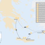 Map of Discover Rhodes and Crete - 10 Days
