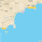 Map of Cities & Nature in the French Riviera: Nice, Cannes, Monaco, St. Tropez & More - 7 Days