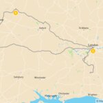 Map of Southern England Family Road Trip: London, Cotswolds & Bath - 10 Days