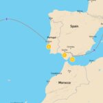 Map of Iberian & Atlantic Adventure: Discover Lisbon, São Miguel Island & Spain - 14 Days Map of Iberian & Atlantic Adventure: Discover Lisbon, São Miguel Island & Spain - 14 Days