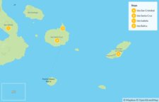 Map of Galápagos Island Hopping: San Cristóbal, Santa Cruz & Isabela - 12 Days