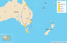 Map of Australia Cities & Wildlife Adventure for Families - 14 Days 