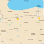 Map of Mont-Saint-Michel Countryside Cycling Tour - 6 Days