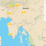Map of From the Alps to the Adriatic: Lake Bled, the Soča Valley, and Istria - 13 Days Map of From the Alps to the Adriatic: Lake Bled, the Soča Valley, and Istria - 13 Days