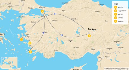 Map Culture & Culinary - 13 Days