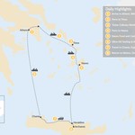 Map of Cyclades & Crete Culinary History Tour - 8 Days