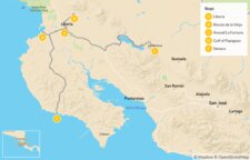 Map thumbnail of Active Adventure on Costa Rica's Pacific Coast - 11 Days