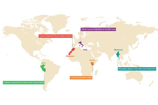 Italy map: 5 Luxury Trips To Take in 2020: Morocco, Italy, Peru, Myanmar, Kenya
