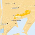 Map of The 6 Best Mid-Range Boutique Hotels in Málaga