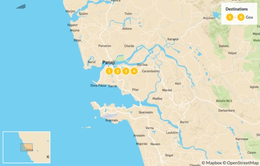 India map: The Beaches Of Goa - 5 Days