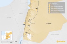 Map thumbnail of Golden Triangle & Dead Sea - 5 Days