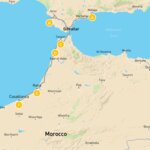 Map of Spain & Morocco Coastal Getaway - 14 Days