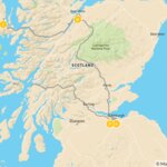 Map of Scenic Scotland: Edinburgh, Inverness & Skye - 7 Days