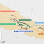 Map of 2 Weeks in Nepal - 6 Unique Itinerary Ideas Map of 2 Weeks in Nepal - 6 Unique Itinerary Ideas