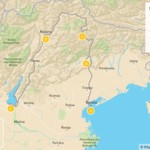Map of Mountains & Lakes in Northern Italy: The Dolomites, Lake Garda, Verona & More - 10 Days