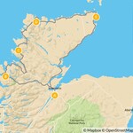 Map of The North Coast 500: Road Trip through the Scottish Highlands  - 5 Days