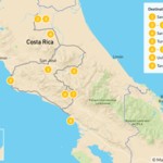 Map of Self-Drive Birding Excursion in Costa Rica - 10 Days