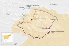 Map thumbnail of How to Get from Lake Bled to Bovec