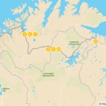 Map of Tromsø to Kirkenes Winter Adventure - 12 Days