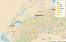 Map of Switzerland by Train - 7 Days