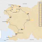 Map of Mountain Biking and Hiking in Slovenia: From the Alps to the Adriatic Coast - 13 Days Map of Mountain Biking and Hiking in Slovenia: From the Alps to the Adriatic Coast - 13 Days