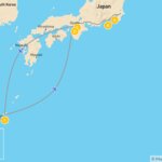 Map of Cities, Mountains & Beaches of Japan: Tokyo, Hakone, Kyoto, Osaka & Okinawa - 13 Days