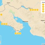 Map of Costa Rica Road Trip: Arenal & the Pacific Coast - 14 Days