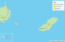 Map of Natural History & Wildlife of the Galápagos - 7 Days