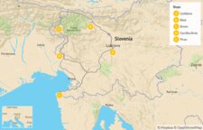 Map of Food & Nature in Slovenia - 8 Days Map of Food & Nature in Slovenia - 8 Days