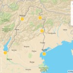 Map of Mountains & Lakes in Northern Italy: Winter in the Dolomites & Lombardy - 9 Days