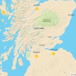 Map of Best of Scotland by Train: Glasgow, Inverness, Isle of Sky & Edinburgh - 10 Days