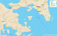 Map of Family Holiday in Athens & Nafplio - 9 Days