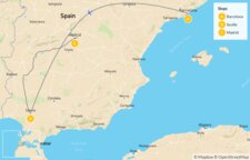 Map thumbnail of Race Abroad in Spain: Run the Barcelona Marathon - 10 Days
