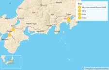 Map thumbnail of Best of Japan Family Tour: Toyko, Kyoto & Osaka - 8 Days