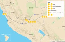 Map thumbnail of Peru Highlights & Jungle Adventures - 12 Days