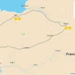 Map of Family Road Trip in Western France: Paris, Normandy, & Brittany - 8 Days