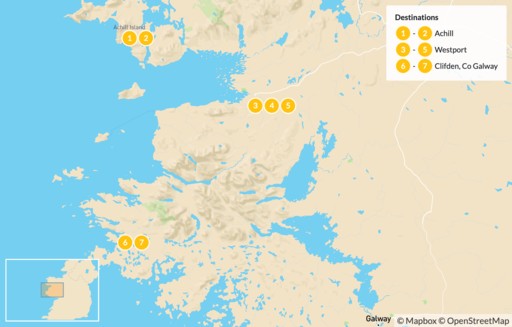 Ireland map: Wild Atlantic Way & Islands