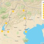 Map of Mountains and Lakes in Northern Italy: The Dolomites, Lake Garda, Verona & More - 13 Days