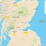 Map of Scottish Highlands Self-Drive Tour: Edinburgh, Inverness & Loch Ness - 8 Days