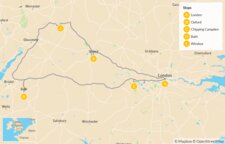 Map of Relaxed Southern England Road Trip: London to Bath via the Cotswolds - 11 Days